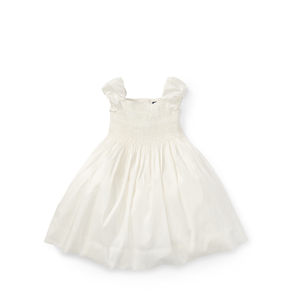 Ralph Lauren Smocked Silk Dress